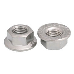 M3 M4 M5 M6 M8 M10 M12 304 / 316 Stainless Steel Hexagon Hex Flange Nuts Pinking Automatic locking nut DIN6923 Serrated Spinlock