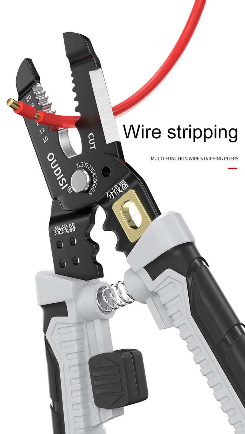 Description Picture 6 of itemWire Stripper Pulling Plier Wire Cutter Multifunction Repairing Scissors Electrical Stripping Crimping Plier Hand Tool