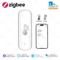 ZigBee Smart Temperature And Humidity Sensor eWeLink App Remote Monitor For Smart Home Work With Z2M Alexa Google Yandex Alice