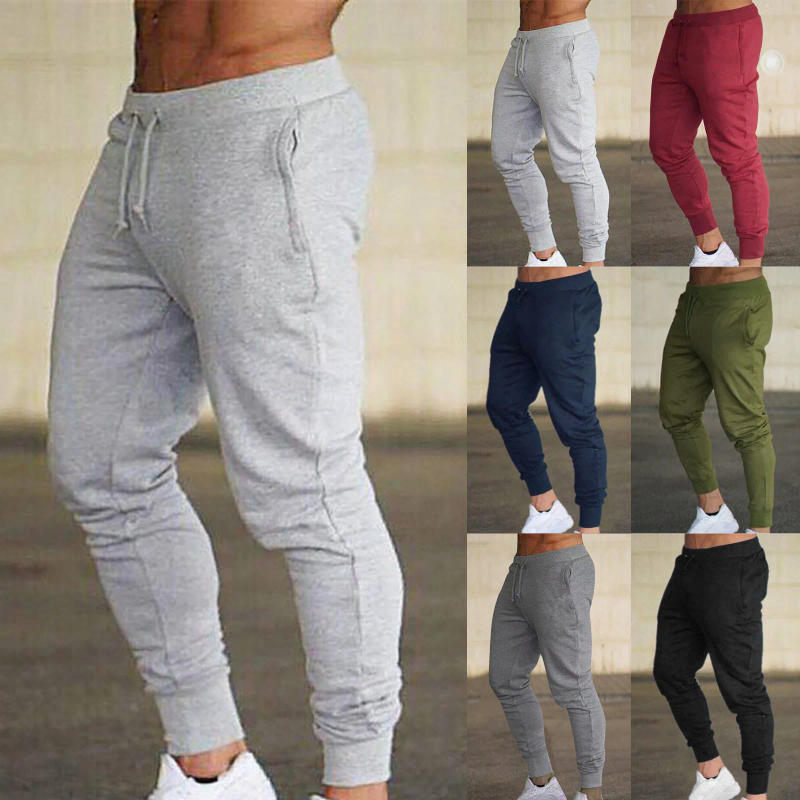 Description Picture 2 of itemMens Autumn And Winter High Street Pants Fashion Leisure Loose Sports Running Solid Color Lace Up Sweater Pants Trousers