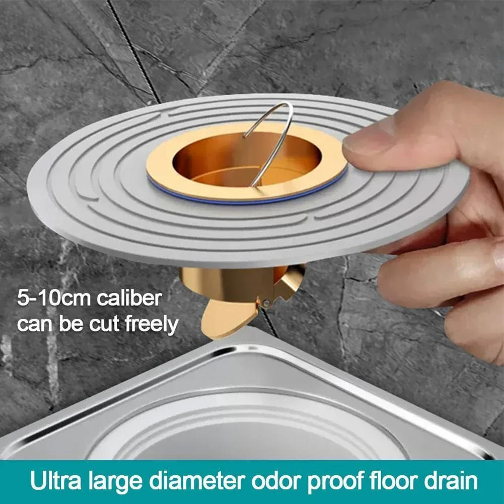 Description Picture 3 of itemPlastic Fast Drainage Floor Drain Shower Backflow Preventer Filter Sink Strainer Plug Toilet Floor Accessories Drain