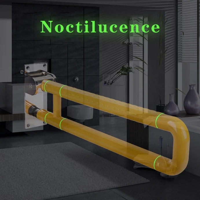 Description Picture 6 of itemABS Plastic Folding Grab Bar for Elderly, Flip Up Down, Bathroom, Toilet Safety Rails, Handicap, U Shape