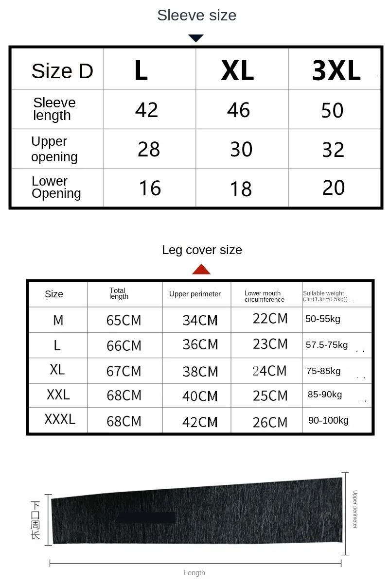 Description Picture 2 of itemNew Summer Ice Silk Bandana Comfortable Fishing Leg Set Sun Protection Arm Sleeve Leg Cover Set Cool Cycling Equipment