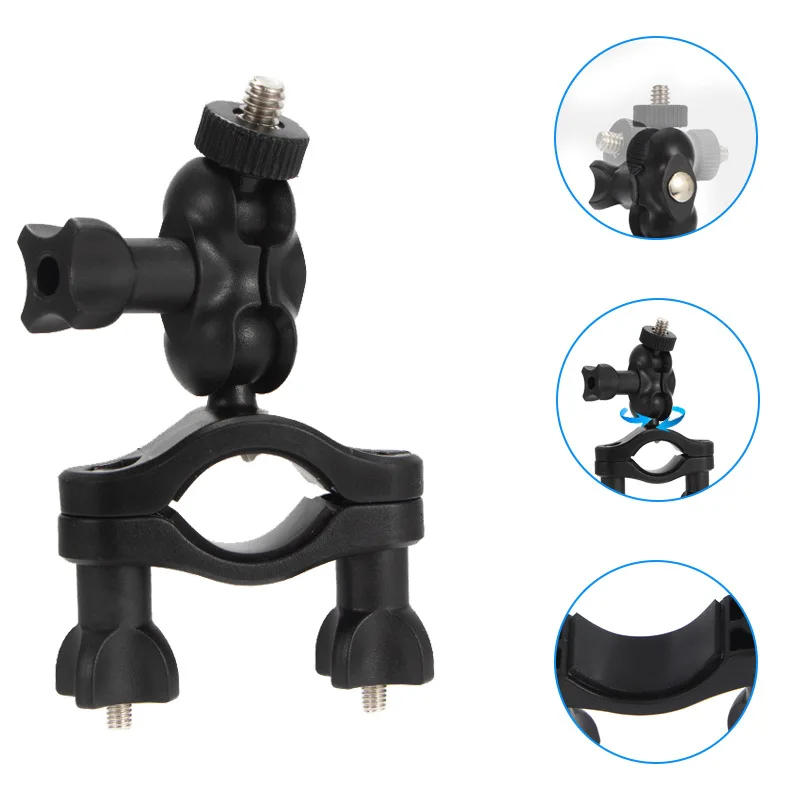 Description Picture 4 of item360° Camera DV DSLR Bike Bicycle Handlebar Clamp Bracket Motrobike Tripod Clip Mount for Gopro Hero 10/8/5/4/3+/3/2/1