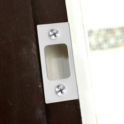 Deadbolt Strike Plates Hole Filler Gusset  Deadbolt Strike Door Plate Cover Locking Buckle Plate Room Door Lock Accessory