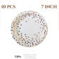 10pcs 7inch plates