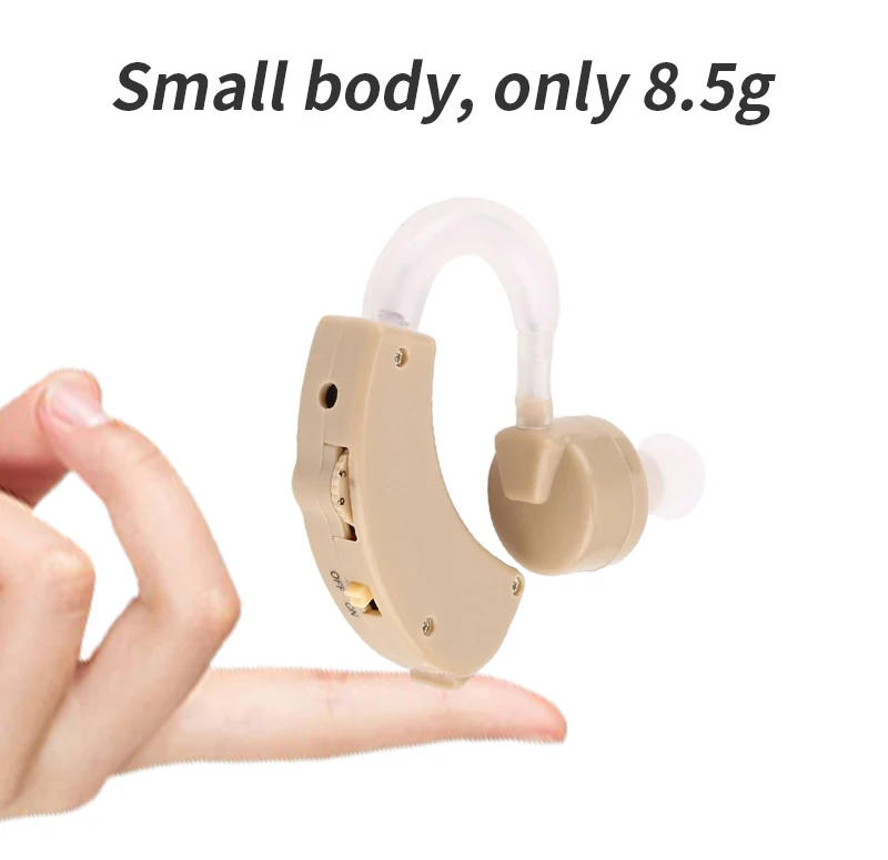 Description Picture 6 of itemPortable Hearing Aid Mini Ear Sound Amplifier Adjustable Ear Hearing Amplifier Aid Kit Tone Hearing Aids for the Deaf/Elderly