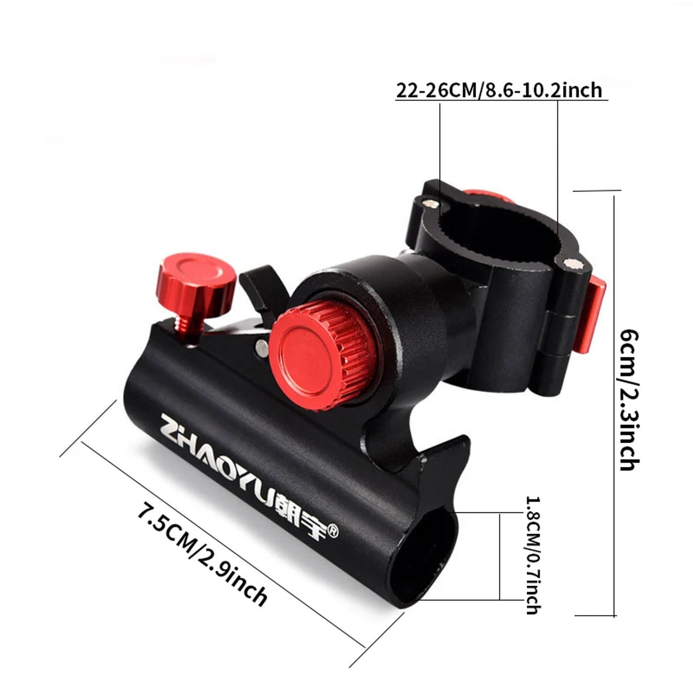 Description Picture 5 of itemFishing Chair Accessories Gun Rack Turret Fish Cage Bait Holder Lamp Holder Suitable For Most Fishing Chairs Fishing Accessories