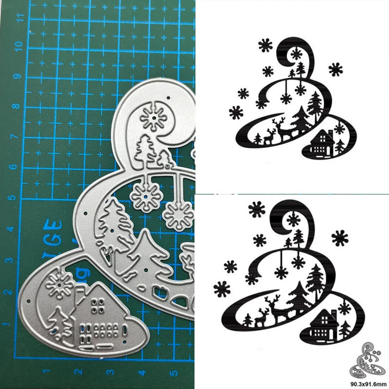 Description Picture 2 of itemSnowflake Deer Metal Cutting Dies Stencils For DIY Scrapbooking Decorative Embossing Handcraft Template