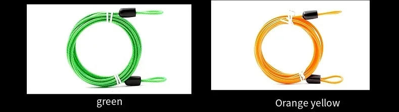 Description Picture 6 of item1.5M Bicycle Lock Wire Rope Cycling Scooter Steel Cable Lock MTB Road Bike Anti-theft Safety Lock Line Bicycle Accessories