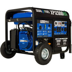 XP12000HX Dual Fuel Portable Generator-12000 Watt Gas or Propane Powered Electric Start w/CO Alert, 50 State Approved, Blue