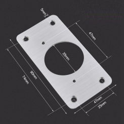 10Pcs Hinge Repair Plate For Cabinet Furniture Drawer Stainless Steel Door Panels Table Base Hinge Cup Repair Board