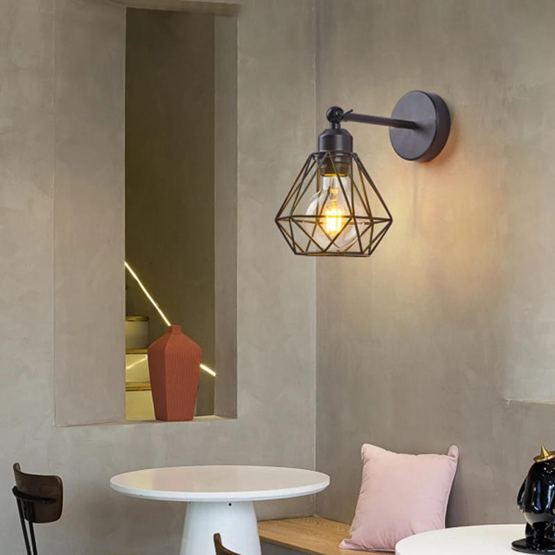 Description Picture 4 of itemVintage Industrial Wall Light Shade Ceiling Lamp Retro Loft Wall Sconce Cafe Bar Indoor Lighting Home room decor lamp E27