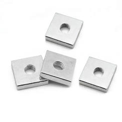 200pcs Square Nut GB39 DIN 562 Thin M3 M4 M5 M6 Carbon Steel Quadrangle Block Compatible with Prusa MK3 Galvanized Zinc Plated