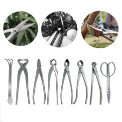 Professional Stainless Steel Bonsai Pruning Trimming Cutting Tool Shear Plant Tree Scissors Wire Cutter for Garden Pruning Tools
