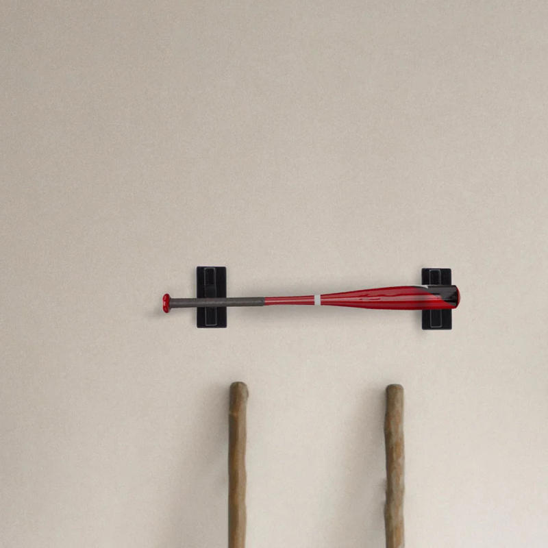 Description Picture 4 of item2 Pcs Baseball Bat Display Stand Mini Wooden Holder Implements Stick Holders Ice Hockey Rack Accessories Bats for