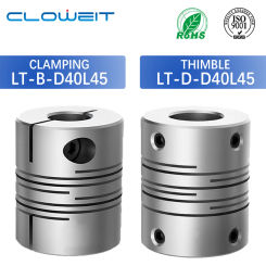 Parallel Line Coupling  LT D40L45 Motor Flexible Shaft Coupler Aluminum Alloy Connection Encoder 3D Printer Groove Cardan