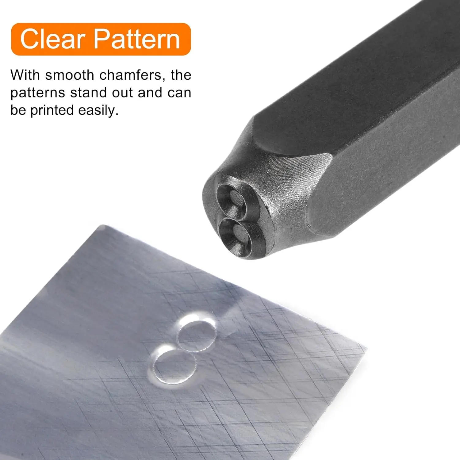 Description Picture 4 of item9Pcs Number Letter Stamp Steel Stamp with Storage Box Punch Set Hardened Metal Leather DIY Craft Embossing Handmade Carving Tool