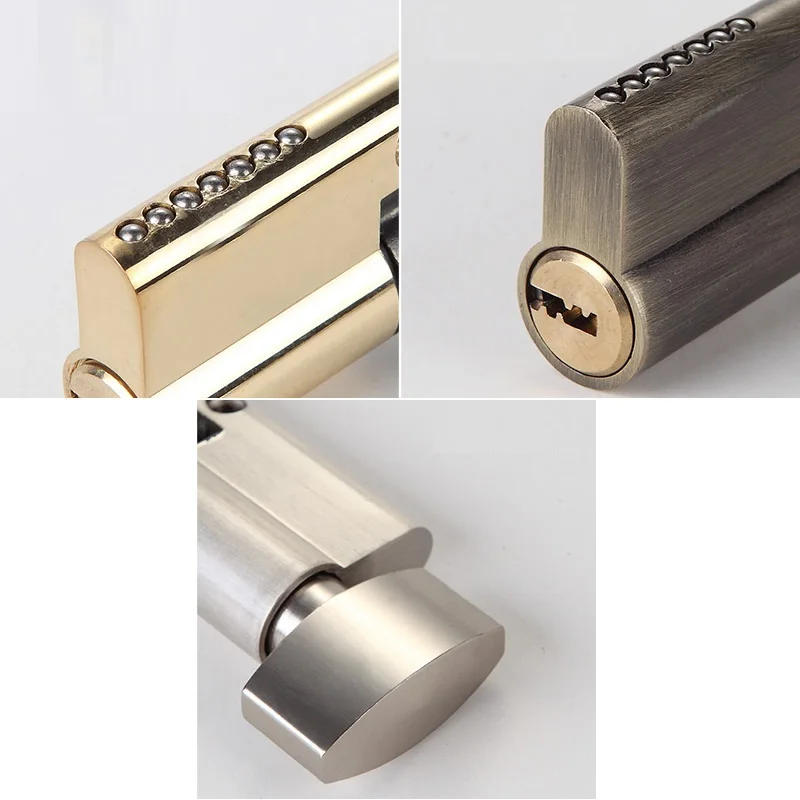 Description Picture 6 of itemDoor Cylinder, 70mm Copper Open Lock Cylinder, Security Copper Lock Interior Bedroom Living Room, Door Lock Cylinder with Keys