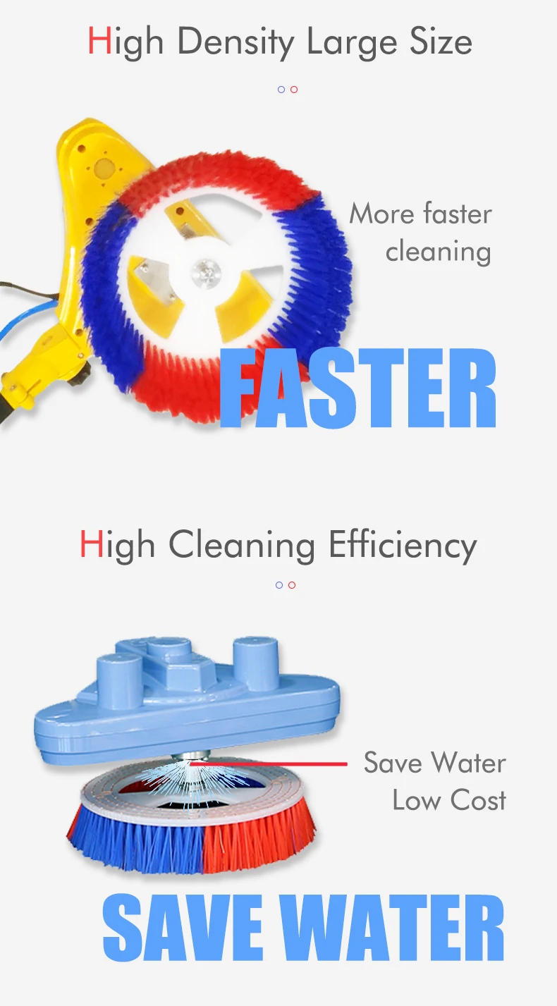 Description Picture 3 of itemAutomatic 3.5m 5.5m 7.5m Cleaning Electric Telescopic Solar Panel Machine Robot Equipment Rotary Brush