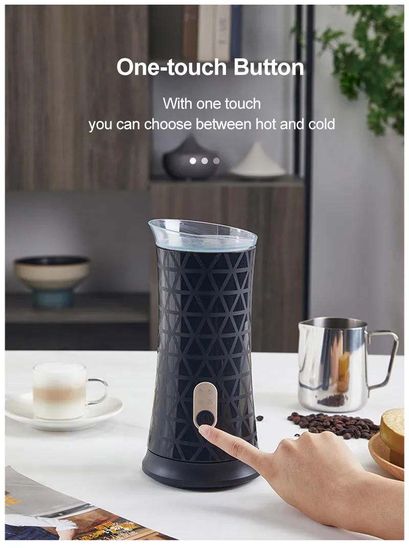 Description Picture 4 of itemElectric Milk Frother Automatic Hot and Cold Milk Frother Warmer for Latte Foam Maker for Coffee Hot Chocolates Cappuccino EU