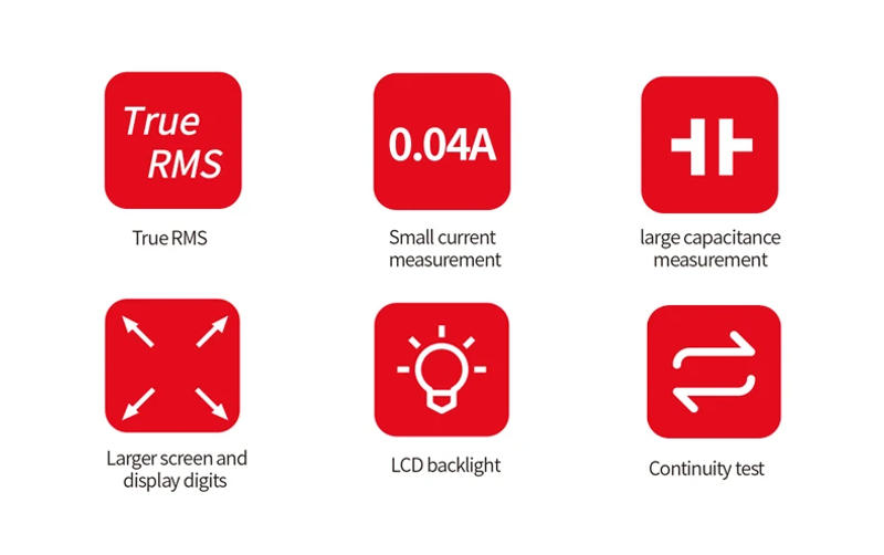 Description Picture 3 of itemUNI-T Digital Clamp Meters UT204R UT202F UT203R 400A 600A AC Current Clamp Multimeter High Precision Pliers Ammeter Voltmeter