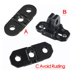 For GoPro 13 Tripod Mount Adapter Foldable Magnetic Tripod Head Base 1/4" Hole Aluminum for DJI Action 5pro Insta360 X4 Camera