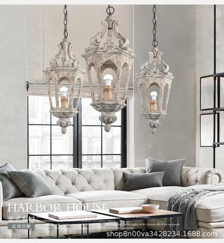 Description Picture 5 of itemVintage Wood Pendant Light E27 LED Bulbs Luminaire Suspendu For Living Room Bedroom Study Kitchen Vintage Home Decor Lamp