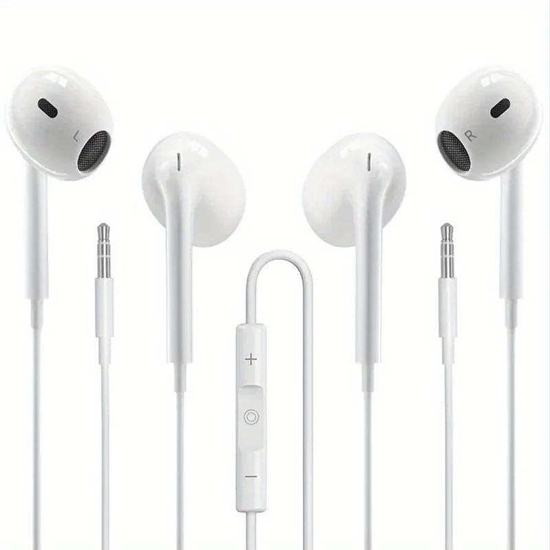 Description Picture 2 of itemVolume Control Headphones with Microphone for Android, Samsung, iPhone and iPad, Lightweight Wired Earphones with 3.5mm Jack