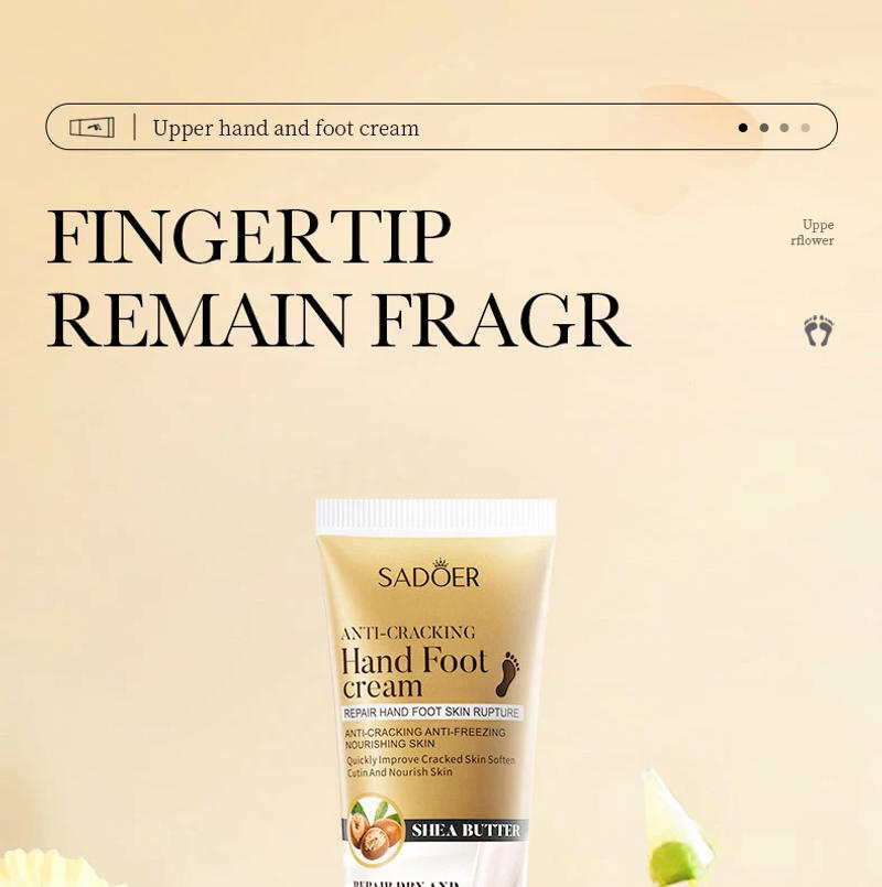 Description Picture 6 of item1/2/3pcs SAODER Moisturizing Foot Hand Cream Anti-Drying Heel Repair Removal Dead Skin Hands and Feet Travel Size Skin Care