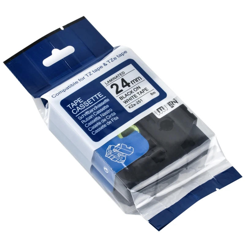 Description Picture 4 of item10PCS 251 24mm Label Tape Laminated Compatible Brother TZe-251 TZ-251 Black on White Tape for P-Touch D600 P710BT P700