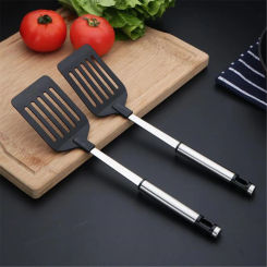Stainless Steel Spatula Kitchen Tools Nylon Handle Spatula Fried Shovel Egg Fish Frying Pan Scoop Spatula Cooking Utensils