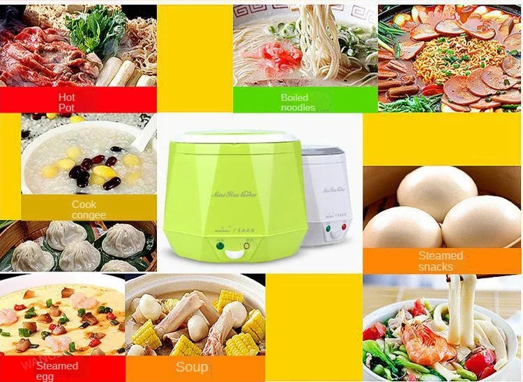 Description Picture 4 of itemMini Rice Cooker 1.3L Electric Heating Lunch Box Portable Food Steamer Electric Cooker For Car Truck Multicooker 12/24V