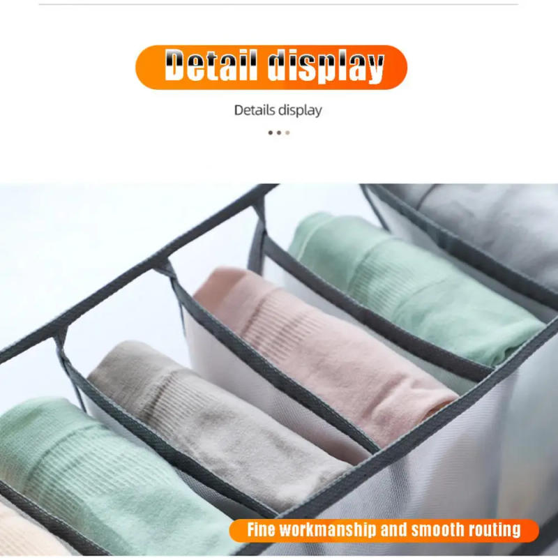 Description Picture 4 of itemUnderwear Organizer Clothes Wardrobes Box Closet Room Organizers Foldable Drawer Home Organization And Bra Storage Bedroom Shelf