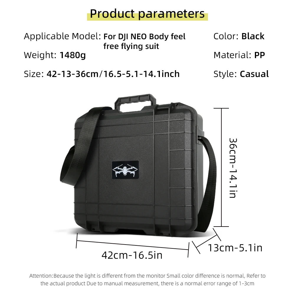 Description Picture 5 of itemRCSTQ For DJI Neo Goggles N3 Somatosensory Flight Combo Explosion-proof Case, NEO FPV/ Joystick Protector Box, RCN3 suitcase