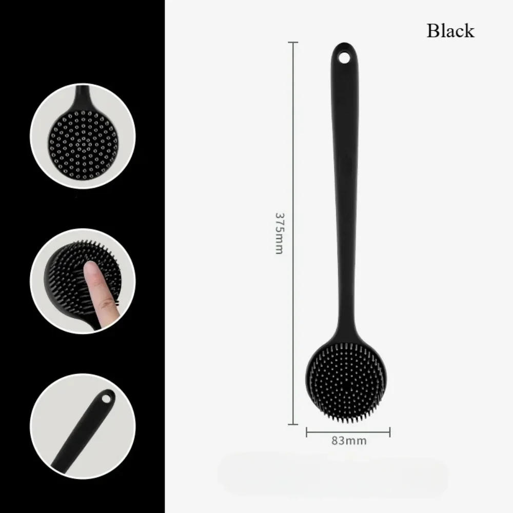 Description Picture 6 of itemSoft Silicone Body Scrubber Back Brush Bath Shower Brush with Handle Exfoliating Back Scrub Skin Massager Body Care Bath Supplie