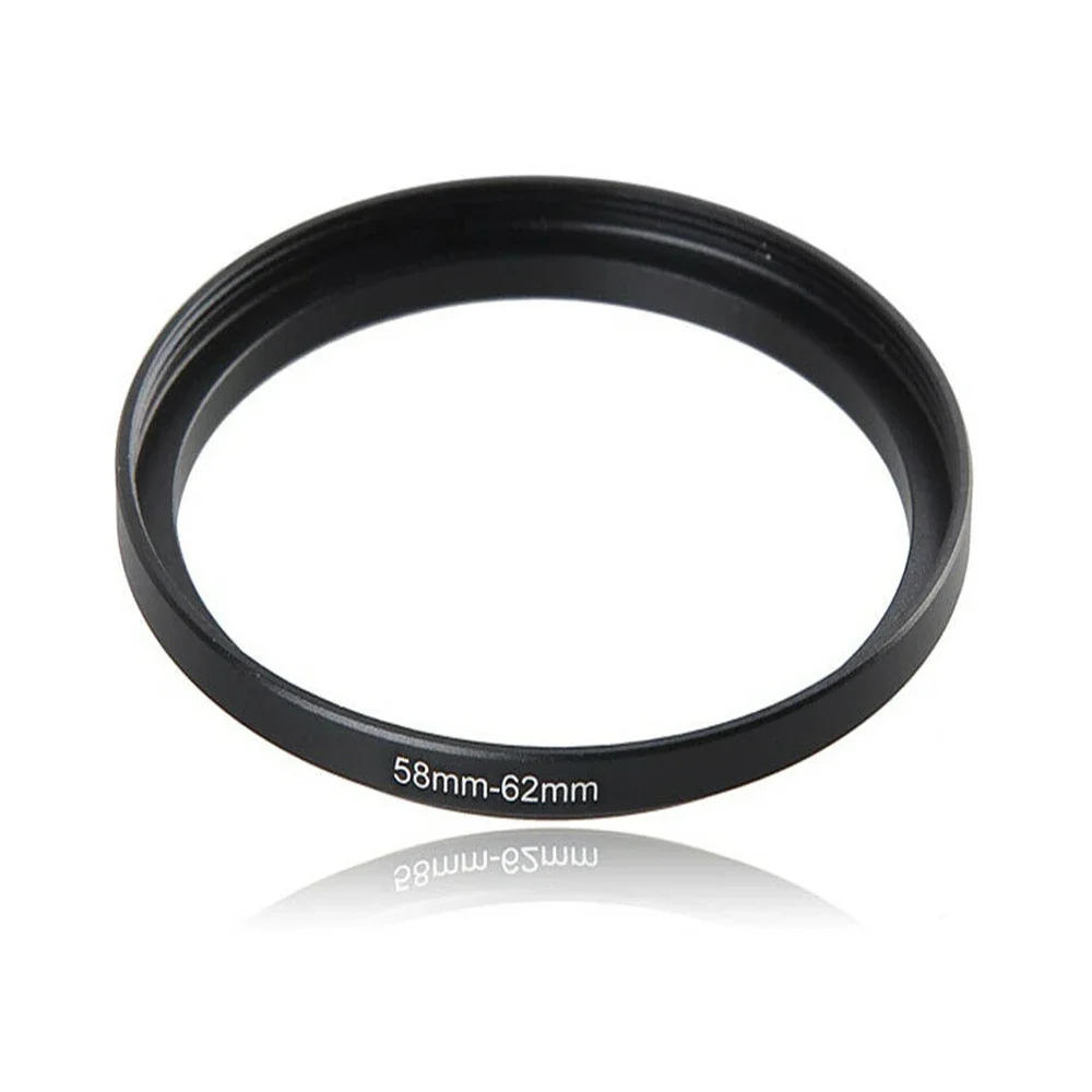 Description Picture 6 of itemAluminum Black Step Up Filter Ring 58mm-62mm 58-62 mm 58 to 62 Filter Adapter Lens Adapter for Iconic Brand Nikon Iconic Brand DSLR Camera Lens