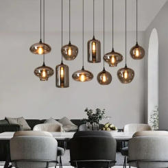 Nordic Glass Pendant Light Creative Personality Bar Lamp Designer Dining Room Cafe Industrial Home Decoration Hanglight