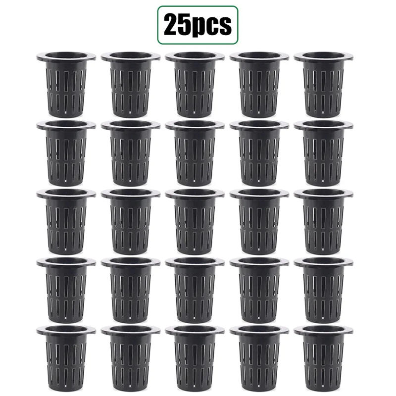 Description Picture 3 of item25PCS Hydroponic Pot Net Cup Hydroponic Soilless Mesh Net Basket Plant Veg Grow Nursery Cup Pot Garden Plant Basket