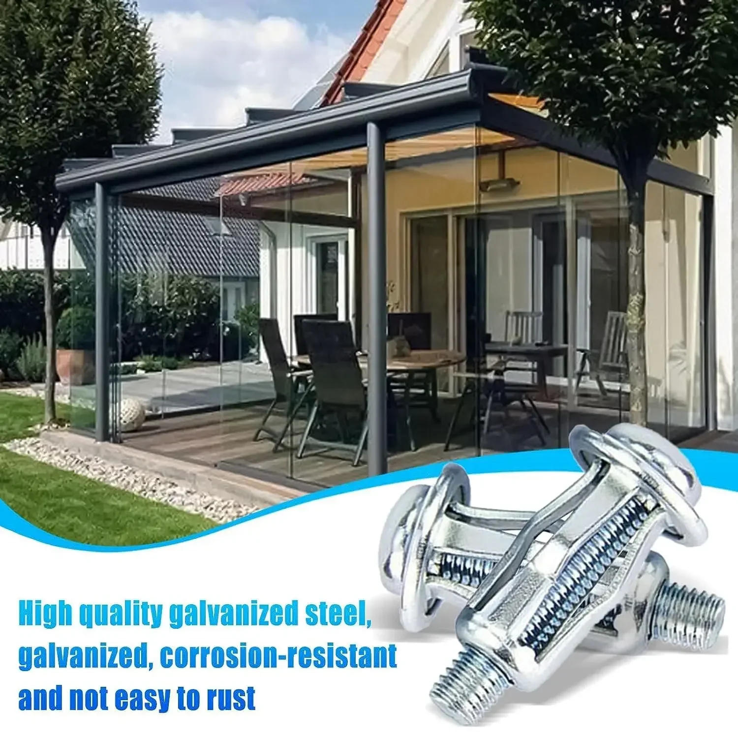 Description Picture 2 of item20/50pcs Jack Nuts Screw Petal Screw Anchors Petal Expansion Plugs for Curtain Expansion Clamp Petal Rivet Lock Jack Nut Bolt