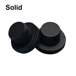 Black Silicone Rubber Hole Caps 9-19mm Solid Hollow Inner Bore T-type Plug Cover Snap-on Gasket Blanking End Cap Seal Stopper
