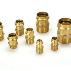 15-54mm Clamp External Thread Brass Double Clamp External Thread Direct V-shaped Clamp External Thread Plumbing Joint