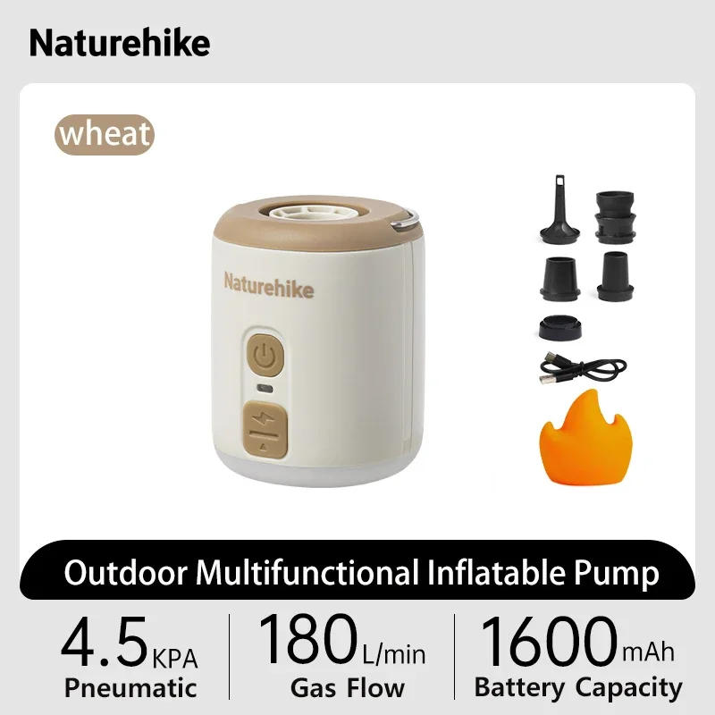 Description Picture 3 of itemNaturehike Wind Mini Air Pump Portable 3 In 1 Multifunctional Lighting For Camping Mat Pillow Ultralight Inflatable Pump Light