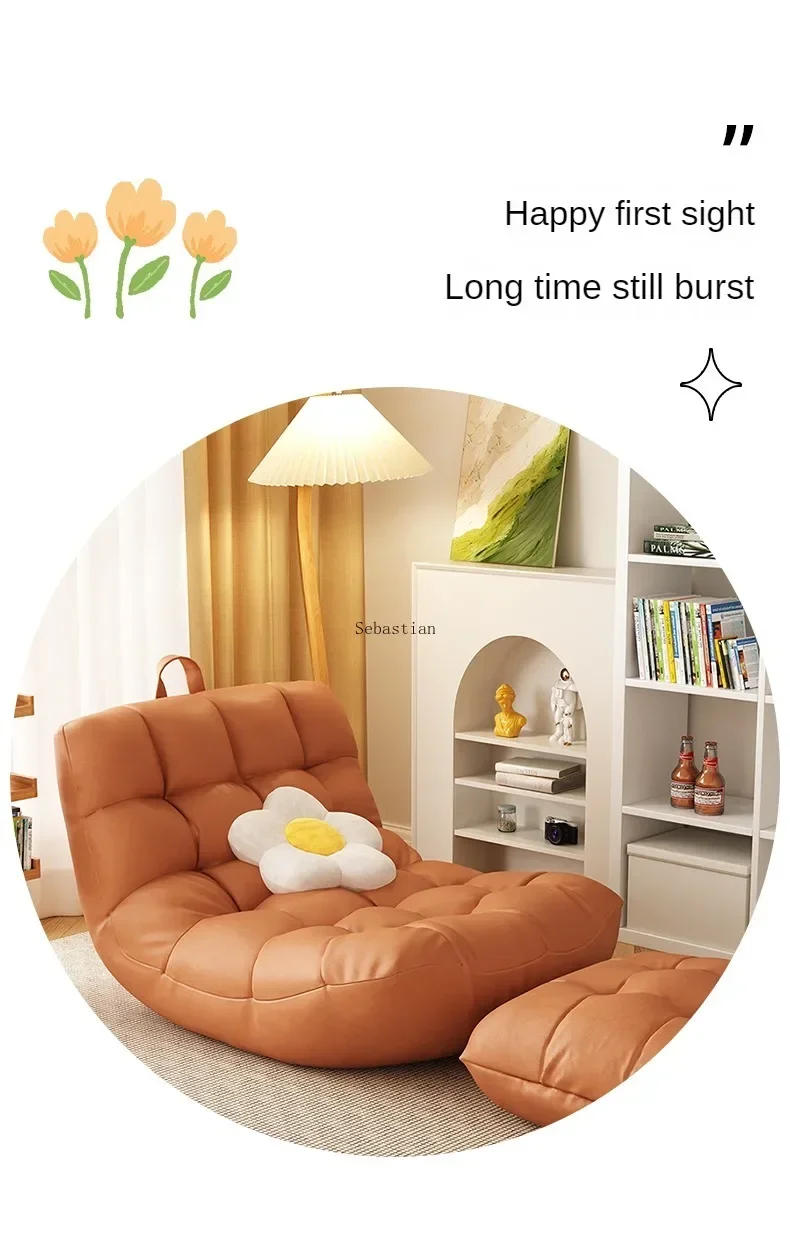 Description Picture 3 of itemSolo Sofa Lazy Couch Tatami Living Room Bedroom Lovely Leisure Single Chair Reading Chair Balcony Rocking Chair  Sofa Bed