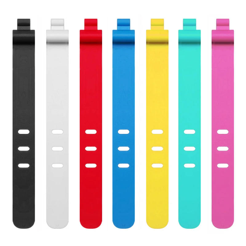 Description Picture 2 of item5pcs/set Silicone Cable Fixing Tie Releasable Cable Winders Strap