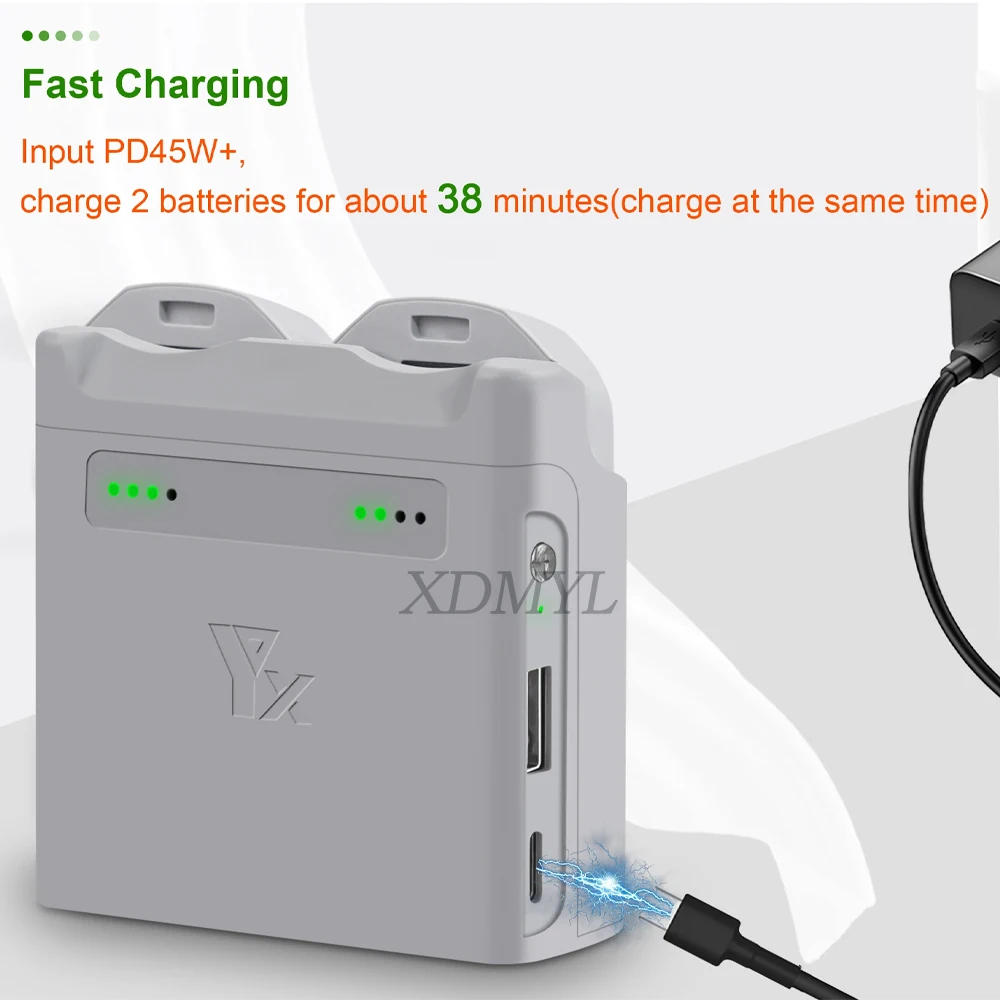 Description Picture 6 of itemTwo-Ways Battery Charger for DJI Neo Fast Charging Hub Two-Way Charging Hub Power Bank Battery Charging Butler Drone Accessories