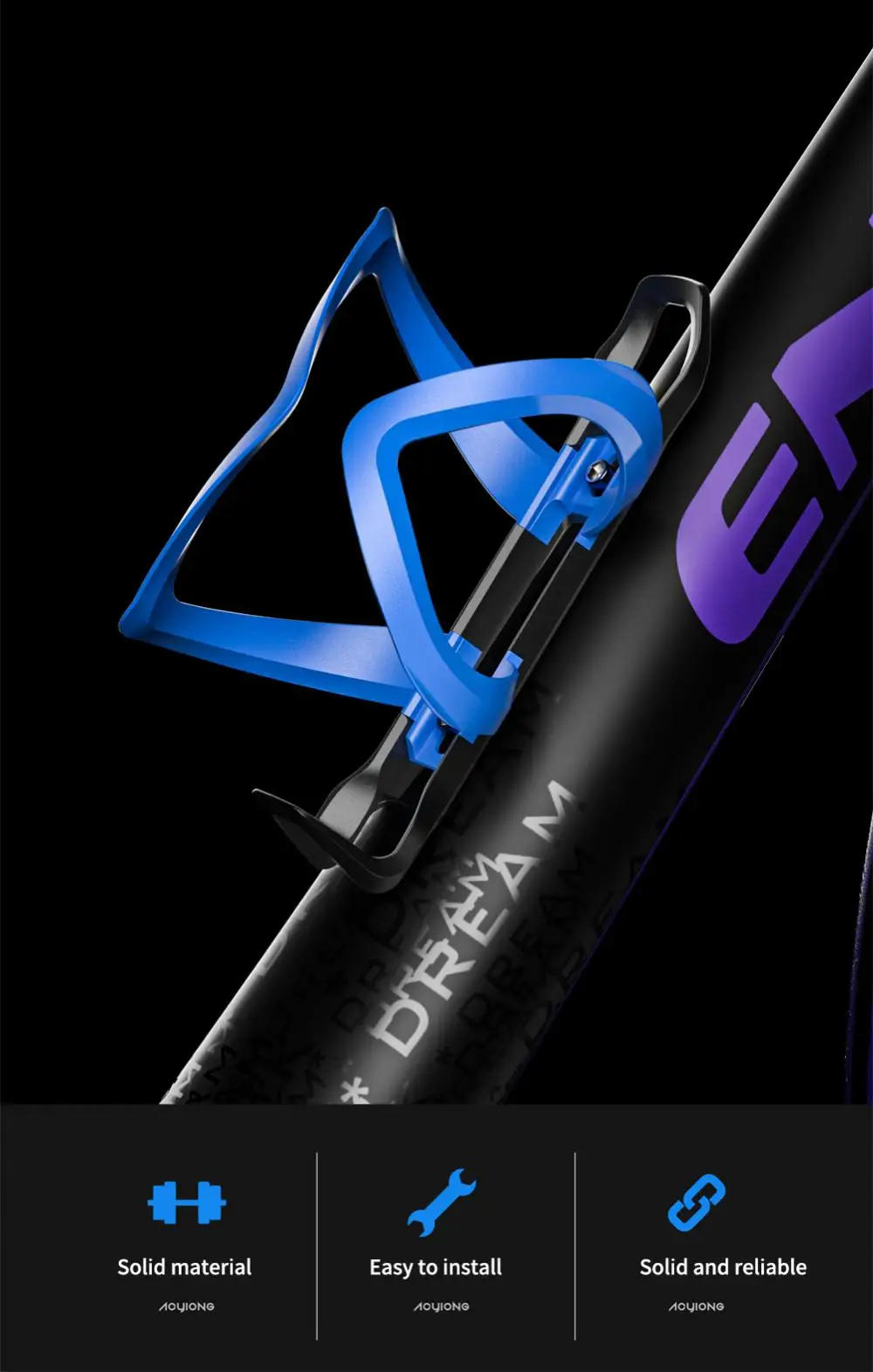 Description Picture 2 of itemBicycle Bottle Cage Road Mountain Bike Bottle Cage Riding Water Cup Holder Multi-functional Left And Right Side Pull Bottle Cage