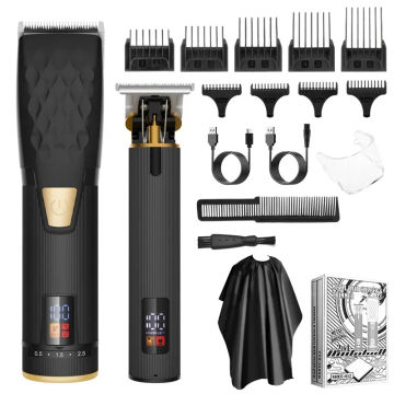 Resuxi 652 Rechargeable Hair Trimmer Professional High Power Hair Clipper Set for Men Barber Salon T Blade Trimmer Machine Tools