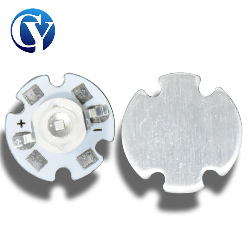 Description Picture 6 of item5PCS 16mm Aluminum High Power 365nm 3W UV Purple LED 385nm Ultraviolet Bulbs Lamp Chips 395nm 405nm Gel Curing Light