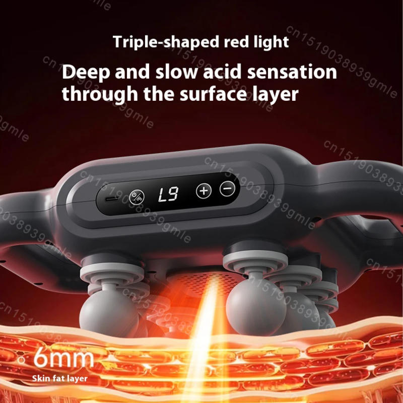 Description Picture 4 of itemBack Fascia Gun Muscle Massager Gun High Frequency Vibration Shoulder Arm Massage Machine 8 Head Body Relax Fitness Tool